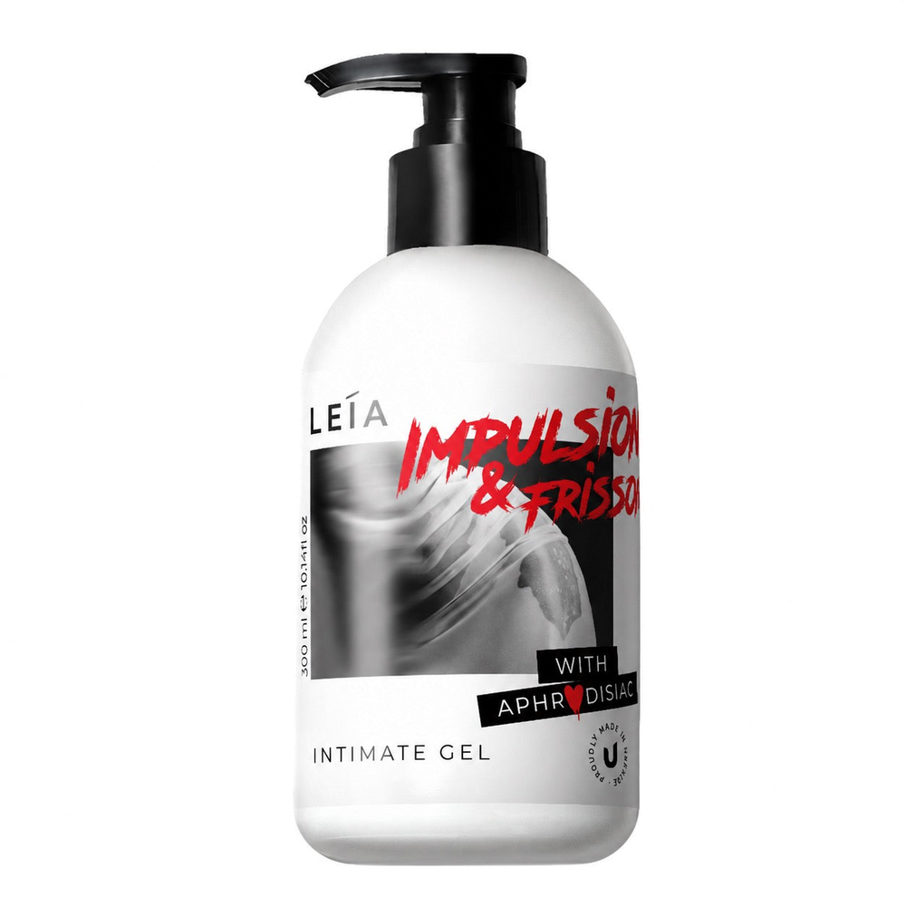 Інтимний гель LEIA Impulsion & Frisson 300 мл з афродизіаком — український бренд, флакон з помпою-дозатором