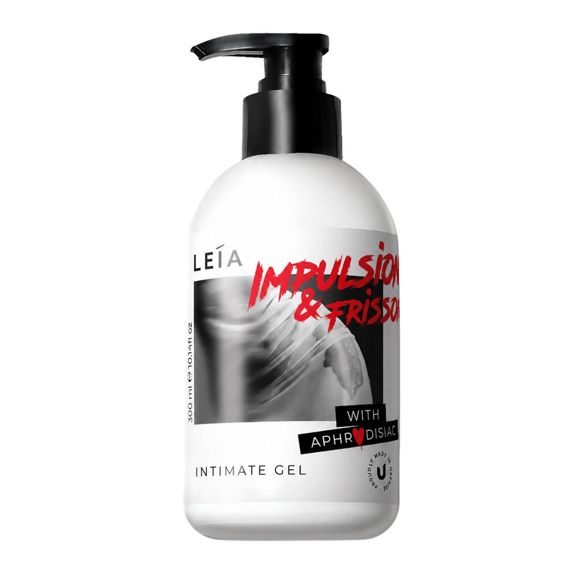 Інтимний гель LEIA Impulsion & Frisson 300 мл з афродизіаком — український бренд, флакон з помпою-дозатором